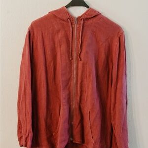 Chico's Crimson Hooded Jacket